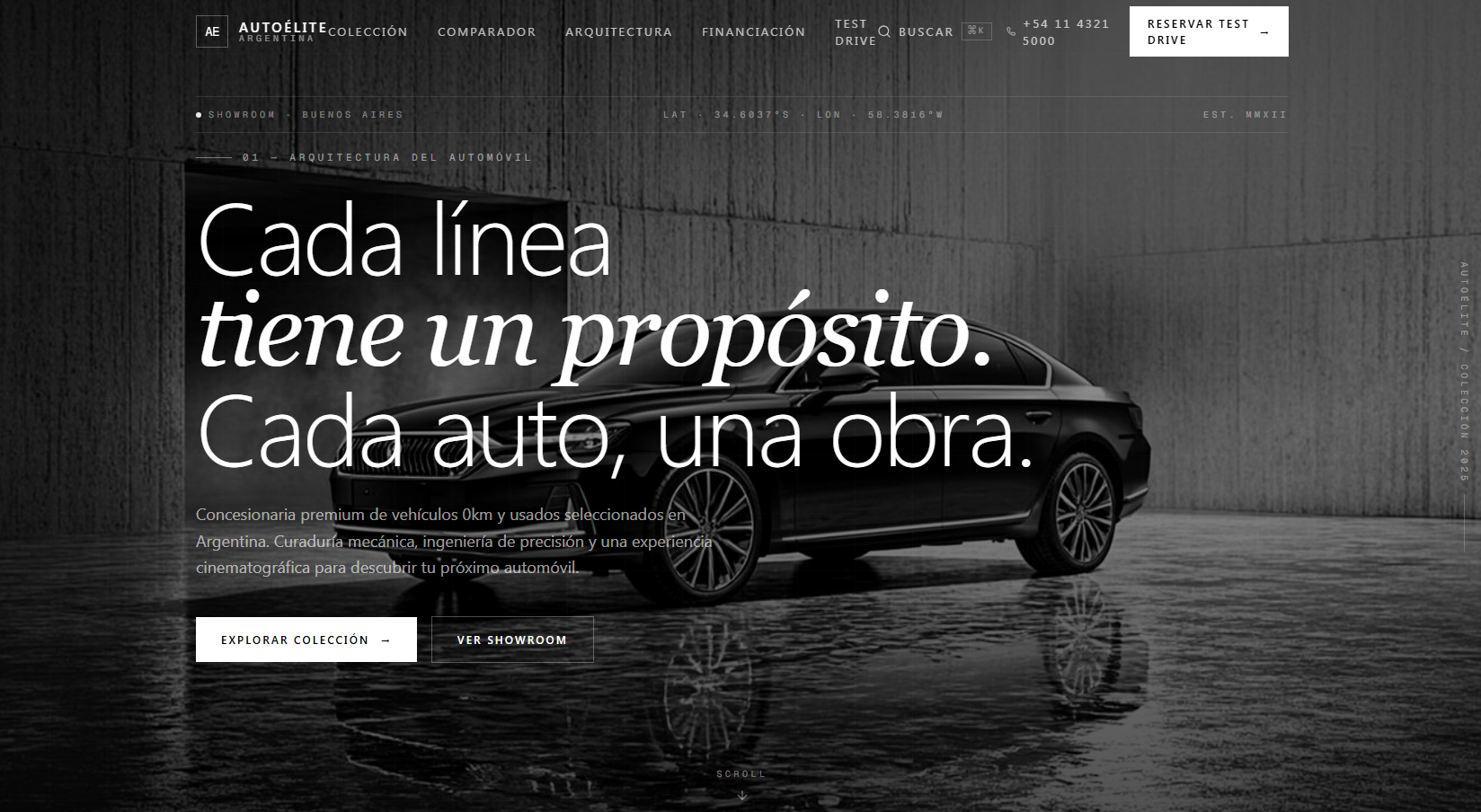 Captura del proyecto AutoÉlite Argentina